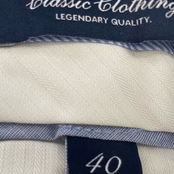 Lands’ End Classic Clothing Traditional Fit Tan Pants Chinos Size 40 - Picture 11 of 12